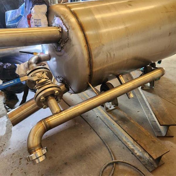 Fabricación de depósito enfriador de purgas de caldera