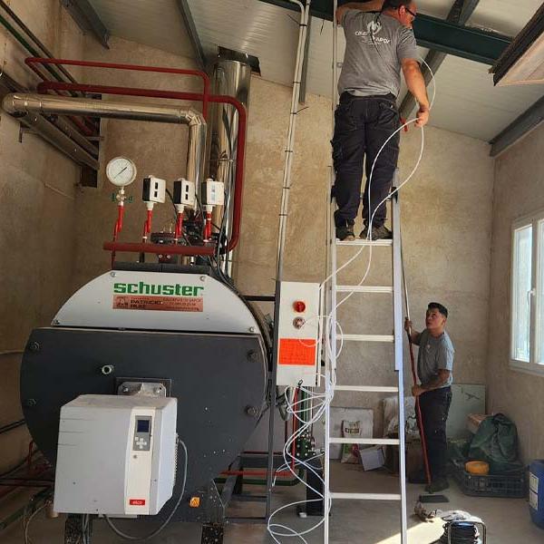 Instalación tratamiento de agua para caldera de vapor | Fabrica de Queso Manchego | Distribuidores ZECRON