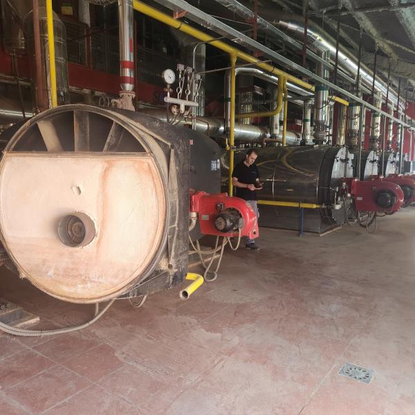 Reparación de caldera de vapor.